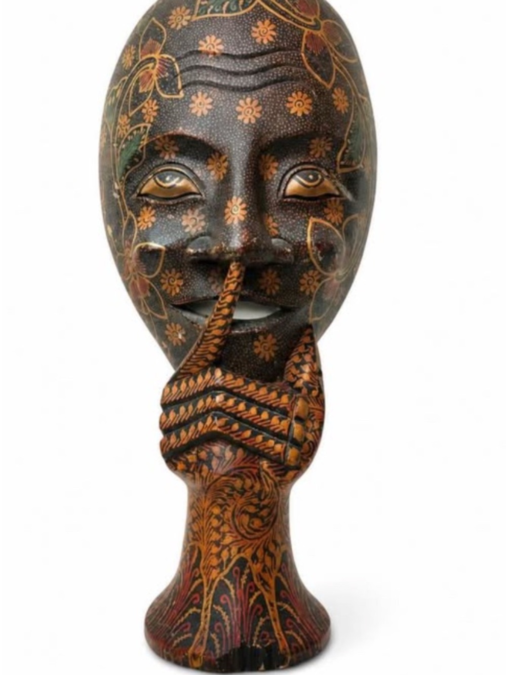 Indonesian Shhh mask freestanding